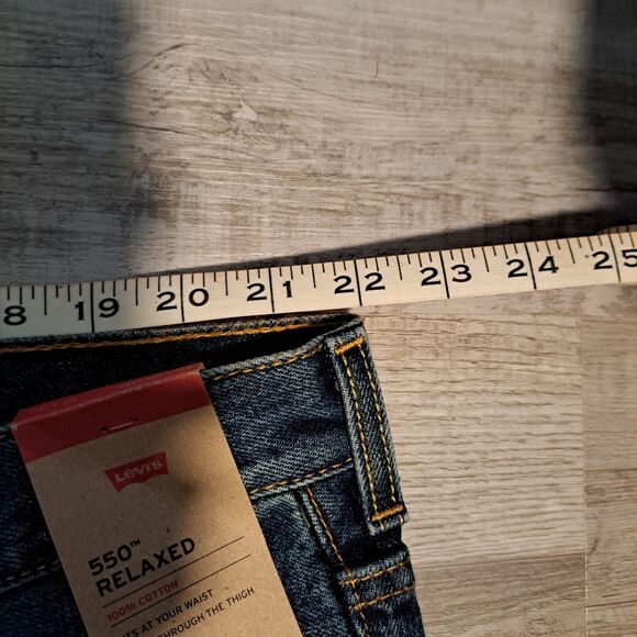 Levi's Men's 550 Jeans 44x32 Rinse Big and Tall Relaxed Fit NWT New With Tags - Picture 13 of 16
